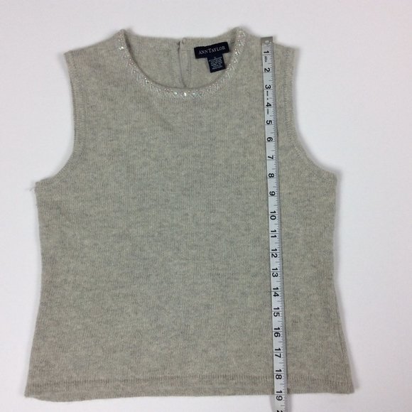 Ann Taylor Cardigan Set Angora Lambswool VTG Blue Label Preppy Old Money S - Picture 9 of 13